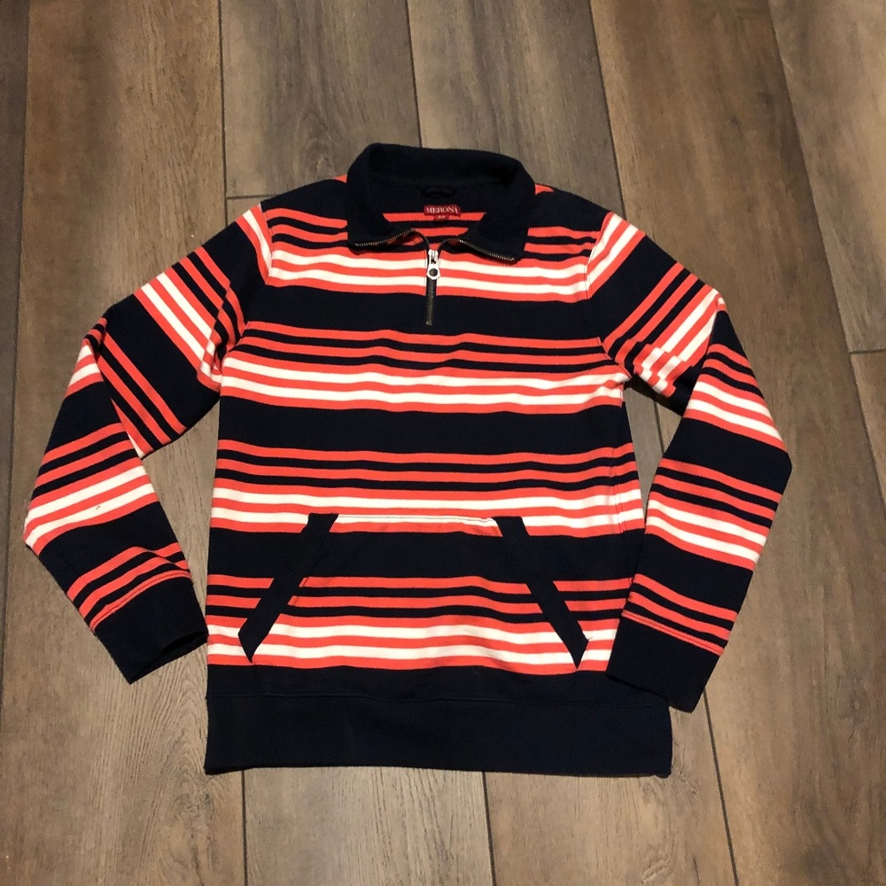 Merona Striped Sweatshirt - Sz. S